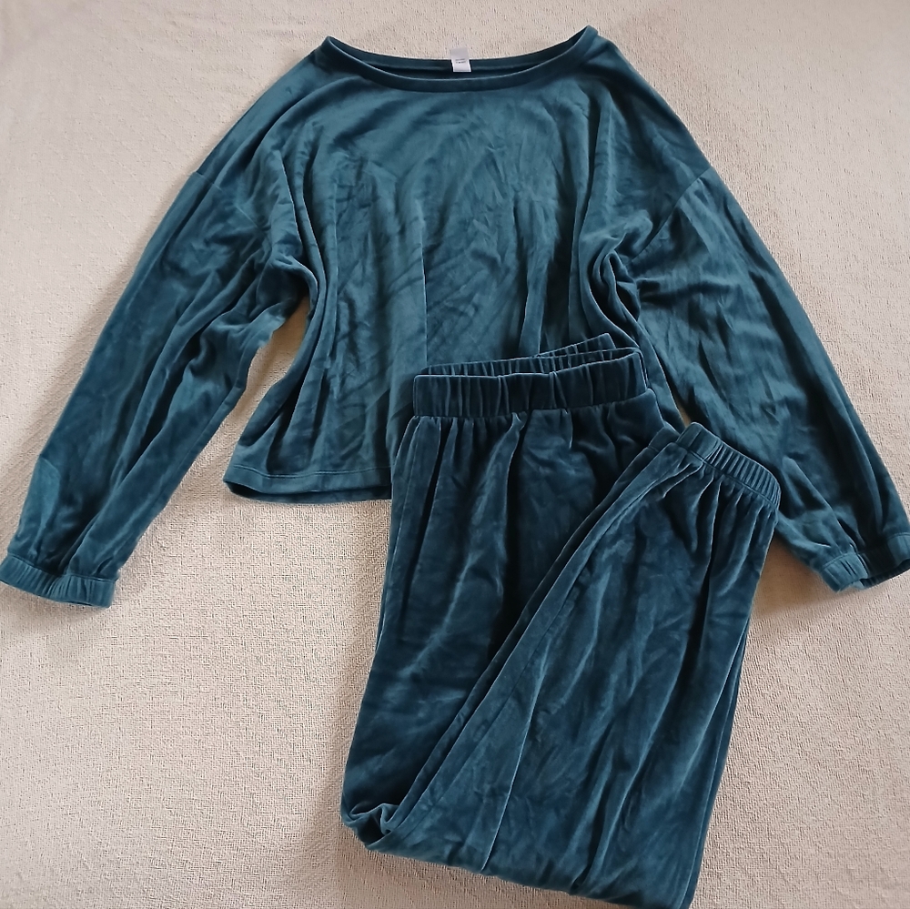 old navy ♡ velvet 2 piece sweatsuit xl lounge cozy
